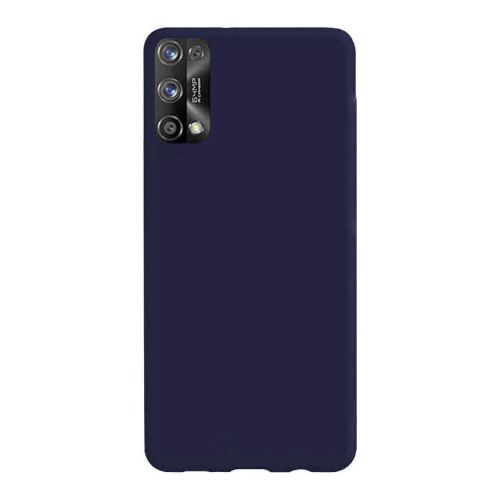 StraTG Dark Blue Silicon Cover for Realme 7 - Slim and Protective Smartphone Case 