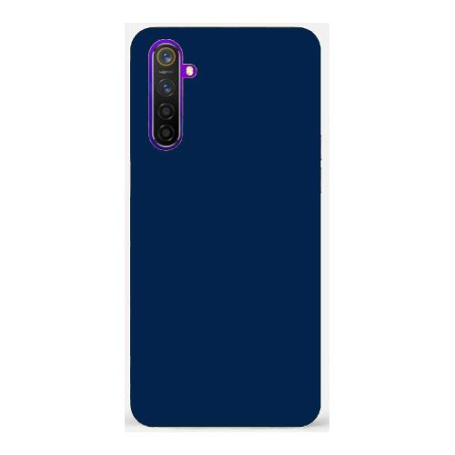 StraTG Dark Blue Silicon Cover for Realme 6 Pro - Slim and Protective Smartphone Case 