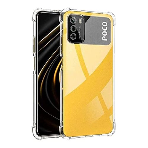 StraTG Gorilla Transparent Cover for Xiaomi Poco M3 2020 - Durable and Clear Smartphone Case 