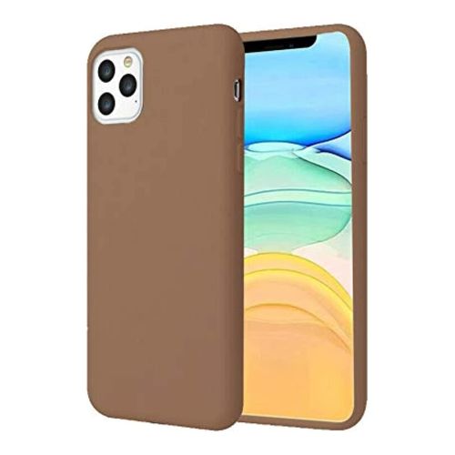 StraTG Brown Silicon Cover for iPhone 6 Plus / 6S Plus - Slim and Protective Smartphone Case 