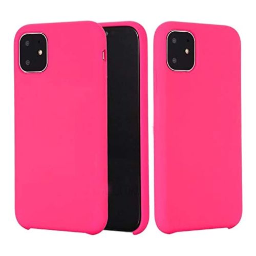 StraTG Hot Pink Silicon Cover for iPhone 11 Pro Max - Slim and Protective Smartphone Case 