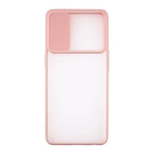 StraTG Clear and light Pink Case with Sliding Camera Protector for Samsung A10s - Stylish and Protective Smartphone Case