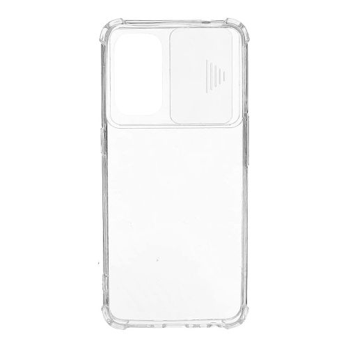 StraTG Gorilla Transparent Cover for Oppo Reno 5 4G / Reno 5 5G - Durable and Clear Smartphone Case with Slide Camera Protection