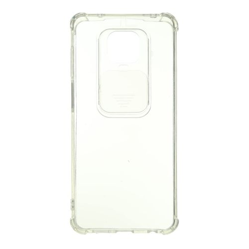 StraTG Gorilla Transparent Cover for Xiaomi Redmi Note 9s / Note 9 Pro Max / Note 9 Pro - Durable and Clear Smartphone Case with Slide Camera Protection