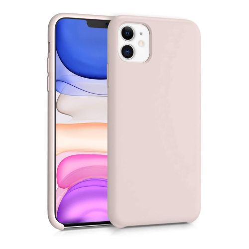 StraTG Pink Sand Silicon Cover for iPhone 11 - Slim and Protective Smartphone Case 