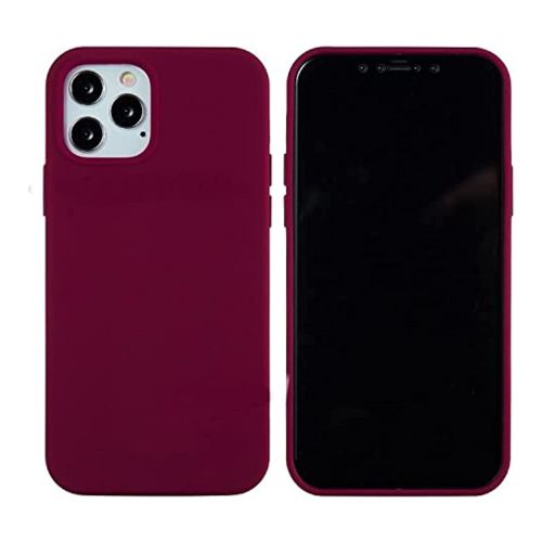 StraTG Dark Purple Silicon Cover for iPhone 13 Pro - Slim and Protective Smartphone Case [Feature]