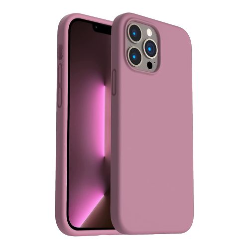 StraTG Purple Silicon Cover for iPhone 13 Pro Max - Slim and Protective Smartphone Case 