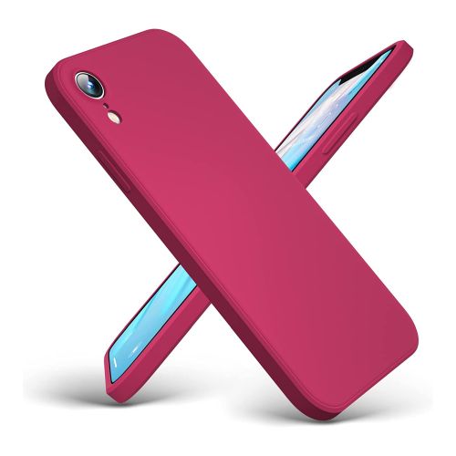 StraTG Fuchsia Silicon Cover for iPhone XR - Slim and Protective Smartphone Case 