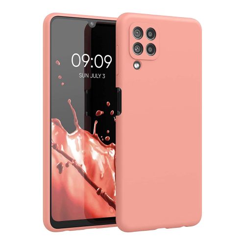 StraTG Pink Silicon Cover for Samsung A22 / M22 / M32 / F22 - Slim and Protective Smartphone Case with Camera Protection