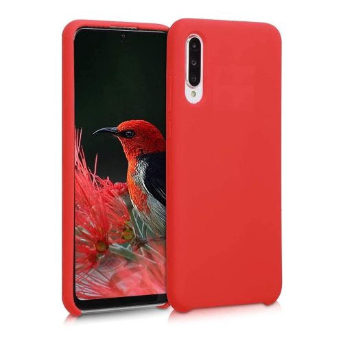 StraTG Red Silicon Cover for Samsung A70 / A70s - Slim and Protective Smartphone Case 