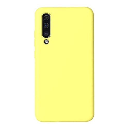 StraTG Yellow Silicon Cover for Samsung A70 / A70s - Slim and Protective Smartphone Case 