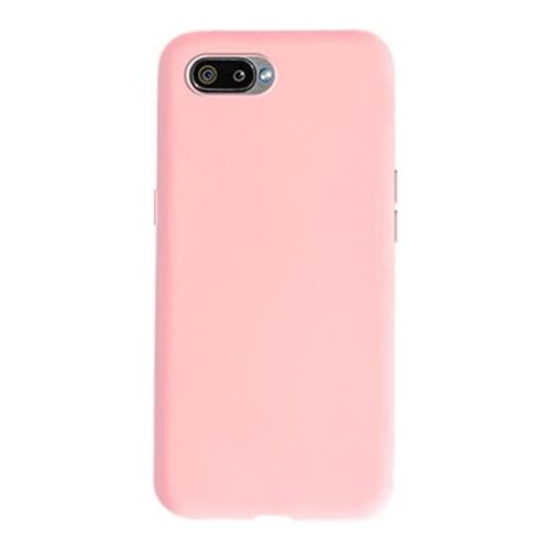 StraTG Pink Silicon Cover for Realme C2 / C2s / Oppo A1k - Slim and Protective Smartphone Case 