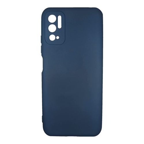 StraTG Dark Blue Silicon Cover for Oppo A74 / A95 4G / F19 - Slim and Protective Smartphone Case with Camera Protection