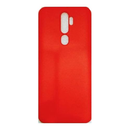 StraTG Red Silicon Cover for Oppo A5 2020 / A9 2020 / A11 - Slim and Protective Smartphone Case with Camera Protection