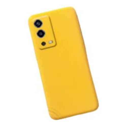 StraTG Yellow Silicon Cover for Oppo A55 - Slim and Protective Smartphone Case with Camera Protection