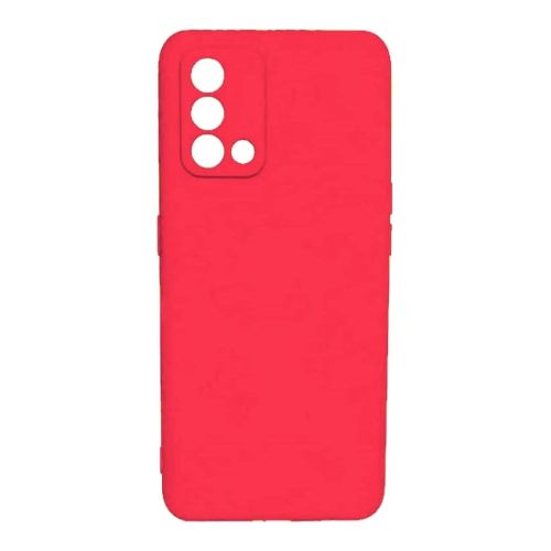 StraTG Hot Pink Silicon Cover for Oppo A74 / A95 4G / F19 - Slim and Protective Smartphone Case with Camera Protection