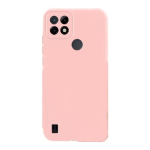 StraTG Pink Silicon Cover for Realme C21Y / C25 / C25s / C25Y - Slim and Protective Smartphone Case with Camera Protection