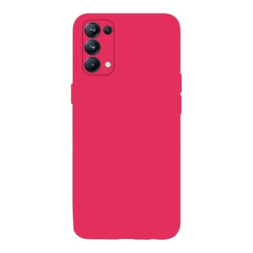 StraTG Hot Pink Silicon Cover for Oppo Reno 5 4G / Reno 5 5G - Slim and Protective Smartphone Case with Camera Protection