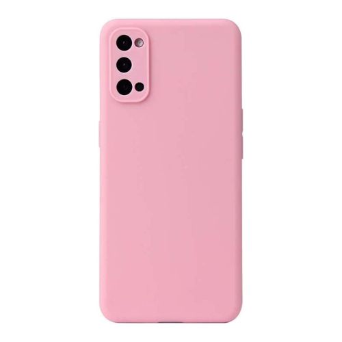 StraTG Pink Silicon Cover for Oppo Reno 6 4G - Slim and Protective Smartphone Case with Camera Protection