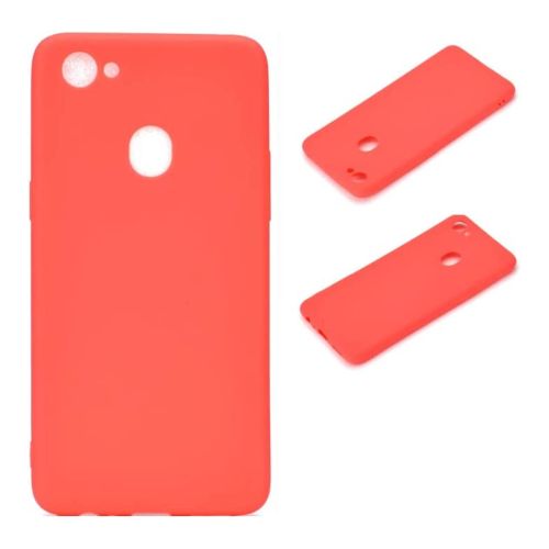 StraTG Red Silicon Cover for Oppo F7 - Slim and Protective Smartphone Case 