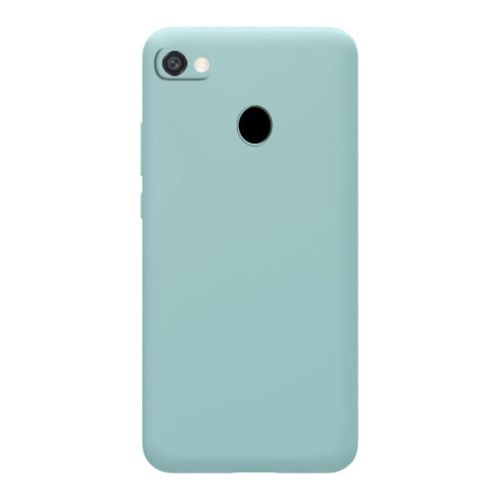 StraTG Turquoise Silicon Cover for Oppo F7 - Slim and Protective Smartphone Case 