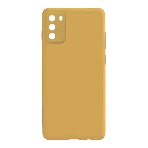 StraTG Yellow Silicon Cover for Xiaomi Poco M3 - Slim and Protective Smartphone Case with Camera Protection