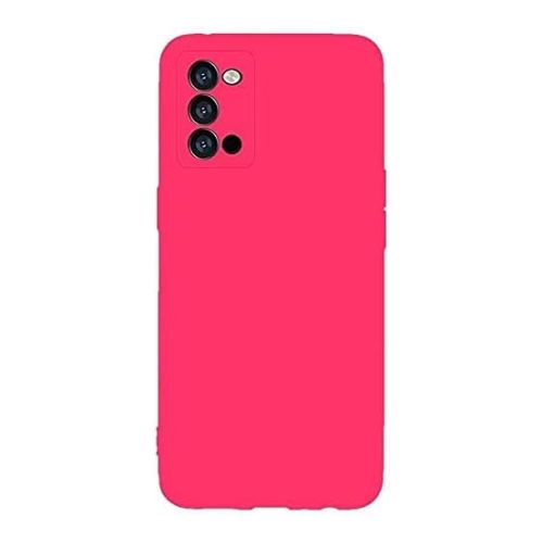 StraTG Hot Pink Silicon Cover for Xiaomi Poco M3 - Slim and Protective Smartphone Case with Camera Protection