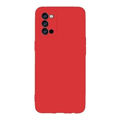 StraTG Red Silicon Cover for Xiaomi Poco M3 - Slim and Protective Smartphone Case with Camera Protection