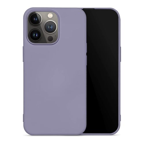 StraTG Grey Silicon Cover for iPhone 13 Pro - Slim and Protective Smartphone Case 