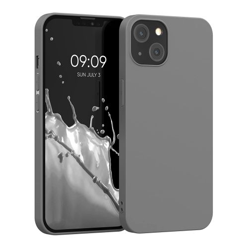 StraTG Dark Grey Silicon Cover for iPhone 13 - Slim and Protective Smartphone Case 