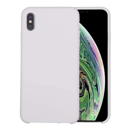 ستراتيجى جراب حماية سيليكون ابيض للمحمول iPhone XS Max