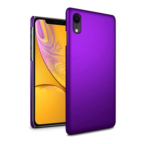 StraTG Bright Purple Silicon Cover for iPhone XR - Slim and Protective Smartphone Case 