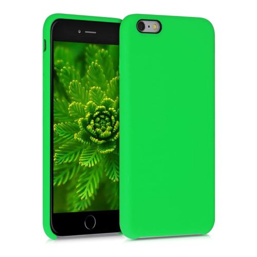 StraTG Bright Green Silicon Cover for iPhone 6 Plus / 6S Plus - Slim and Protective Smartphone Case 