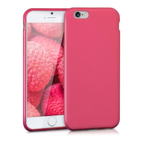 StraTG Bright hot Pink Silicon Cover for iPhone 6 / 6S - Slim and Protective Smartphone Case 