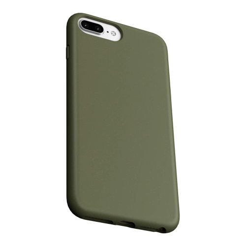 StraTG Khaki Silicon Cover for iPhone 7 Plus / 8 Plus - Slim and Protective Smartphone Case 