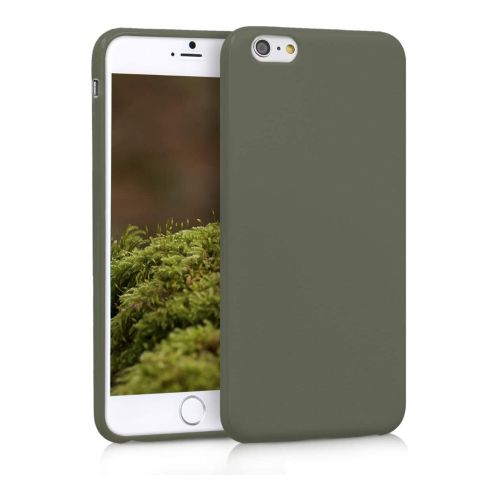 StraTG Khaki Silicon Cover for iPhone 6 Plus / 6S Plus - Slim and Protective Smartphone Case 