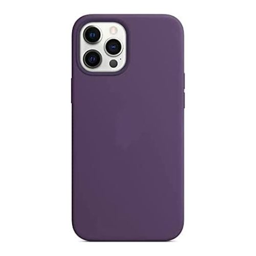 StraTG Purple Silicon Cover for iPhone 13 Pro - Slim and Protective Smartphone Case 