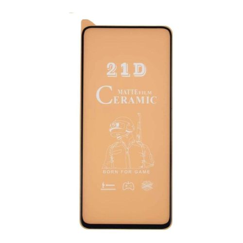 ستراتيجى اسكرينة حماية شاشة موبايل Xiaomi Redmi Note 9S / Note 9 Pro / Note 9 Pro Max / Poco X3 - سيراميك - احمى شاشة جوالك - أطار أسود