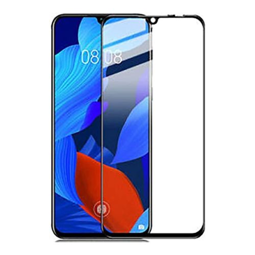 StraTG Huawei Nova 5 Glass Screen Protector - Crystal Clear Protection for Your Smartphone Display - Black Frame