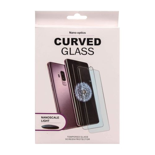 StraTG Samsung Note 9 Plus Curved Glass Liquid UV Screen Protector with Easy Install Kit