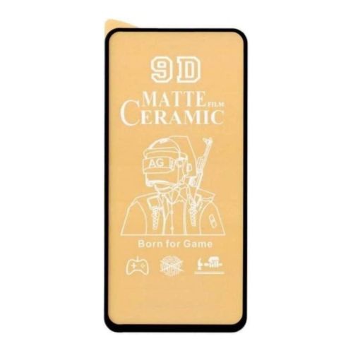 ستراتيجى اسكرينة حماية شاشة موبايل Xiaomi Mi 10T / Mi 10T Pro / Mi 10T Lite - سيراميك - احمى شاشة جوالك - أطار أسود