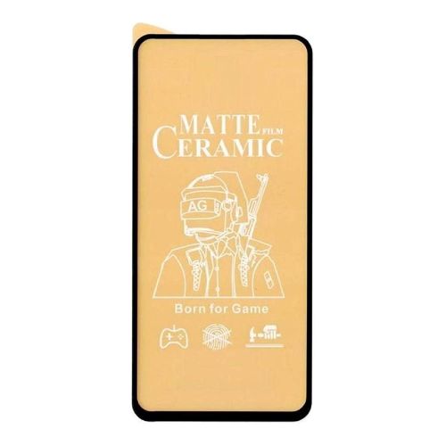 StraTG Samsung M31s Ceramic Screen Protector - Premium Protection for Your Smartphone Display - Black Frame