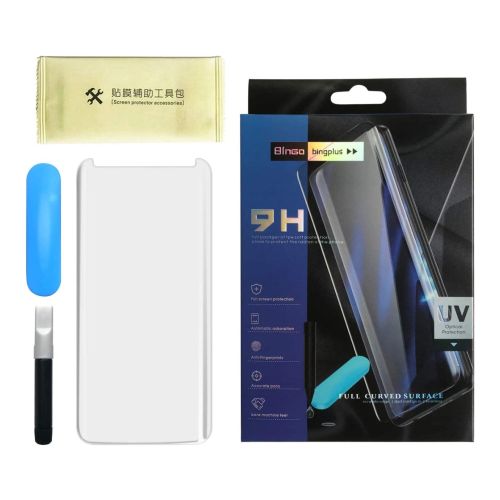 StraTG Samsung Note 10 Plus / Pro Curved Glass Liquid UV Screen Protector with Easy Install Kit