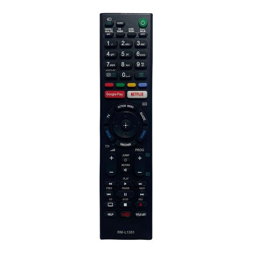 [RCUR-700049] StraTG Remote Control, compatible with Sony Bravia KDL-40WE663 KDL-40WE665 KDL-43WE754 Smart TV Screen RML1370 RMT-TX300E RMT-TX200E RMT-TX100D RMT-TX102D RMT-TX101J RMT-TX102U Netflix and Youtube buttons