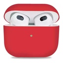 StraTG Airpods 3 Silicone Case - Protective and Stylish Case - Red