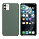 StraTG Dark Green Silicon Cover for iPhone 11 - Slim and Protective Smartphone Case 