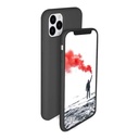 StraTG Dark Grey Silicon Cover for iPhone 11 Pro Max - Slim and Protective Smartphone Case 