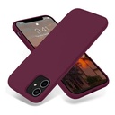 StraTG Wine Red Silicon Cover for iPhone 11 - Slim and Protective Smartphone Case 