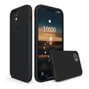 StraTG Black Silicon Cover for iPhone 12 / 12 Pro - Slim and Protective Smartphone Case 