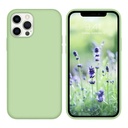 StraTG Mint Green Silicon Cover for iPhone 12 Pro Max - Slim and Protective Smartphone Case 